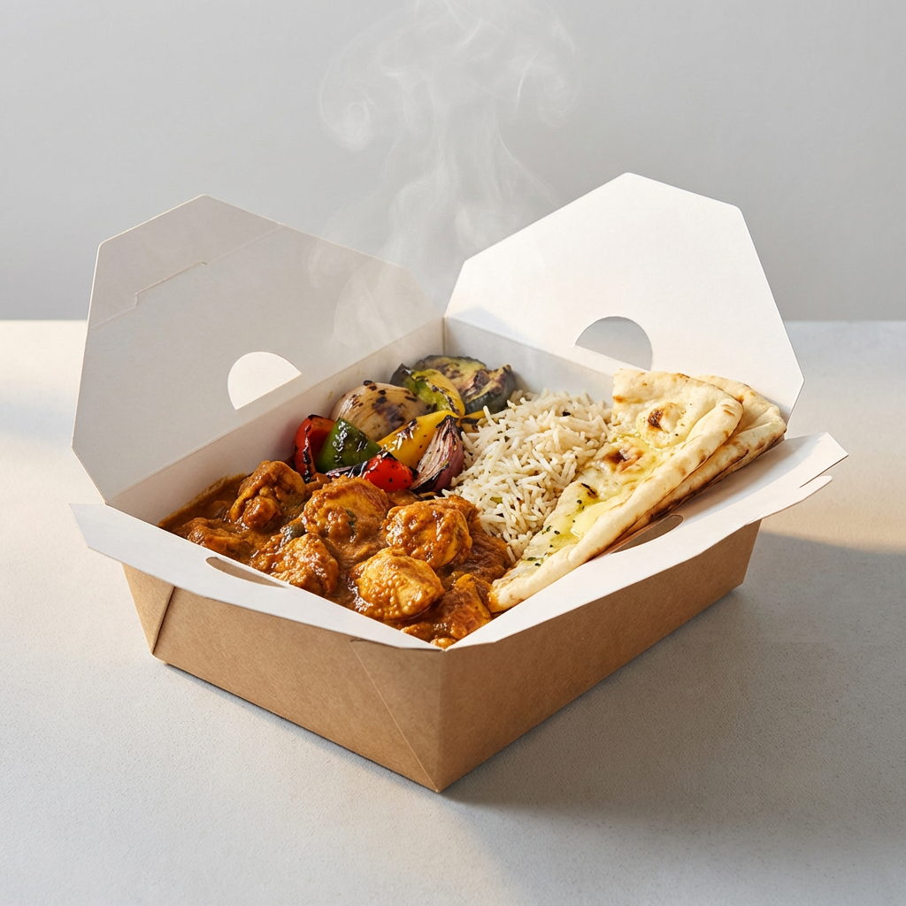 Box Chinesa Kraft 600ml - PCT 50un