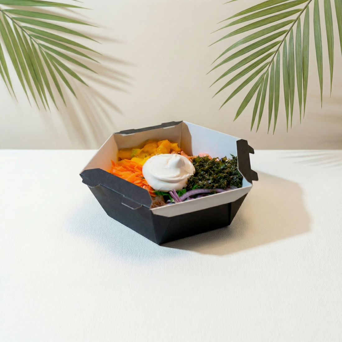 Caixa Para Poke Refeição Black 1000ml - PCT 50un