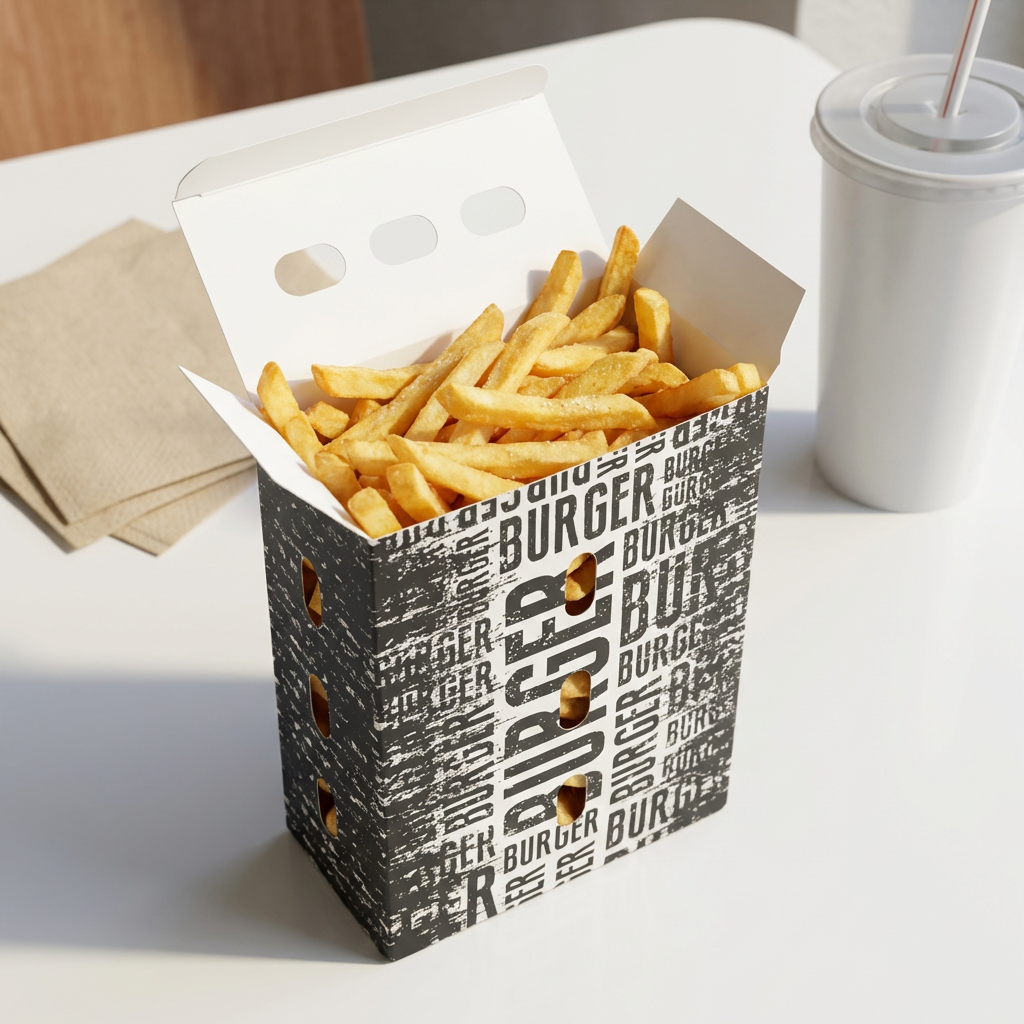 Caixa de Batata Cartucho Com Respiradores Hamburgueria New York G - PCT 50un