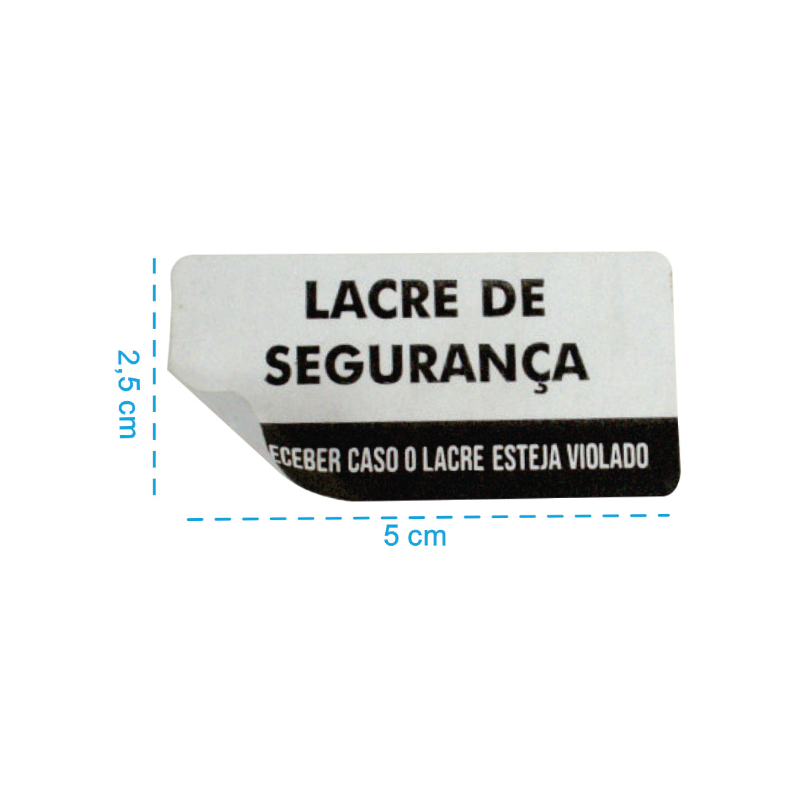 Lacre Rolo Hamburgueria Segurança 5x2,5 - PCT 1000un