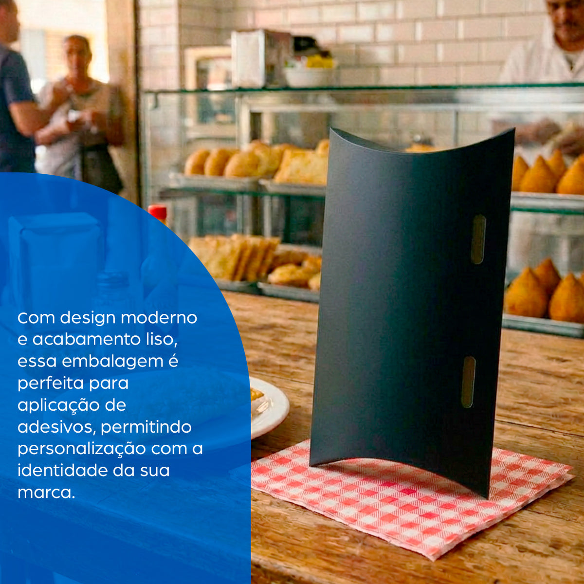 Embalagem para Pastel Delivery e Viagem Black G - PCT 50un