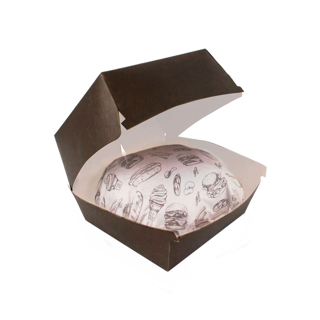 Caixa de Hamburguer Automática Hamburgueria Black - PCT 50un