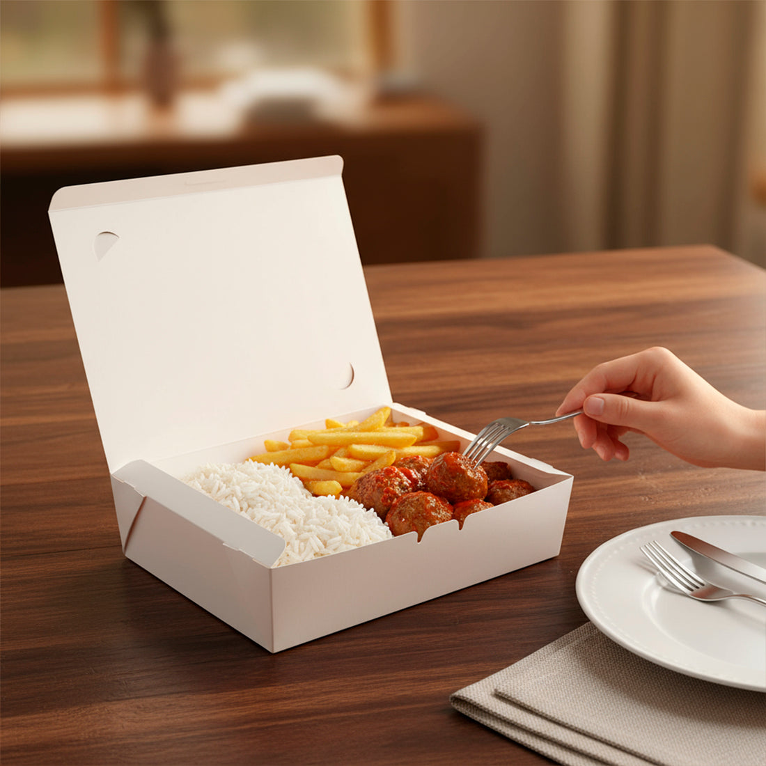 Box Refeição White 1250ml - PCT 50un