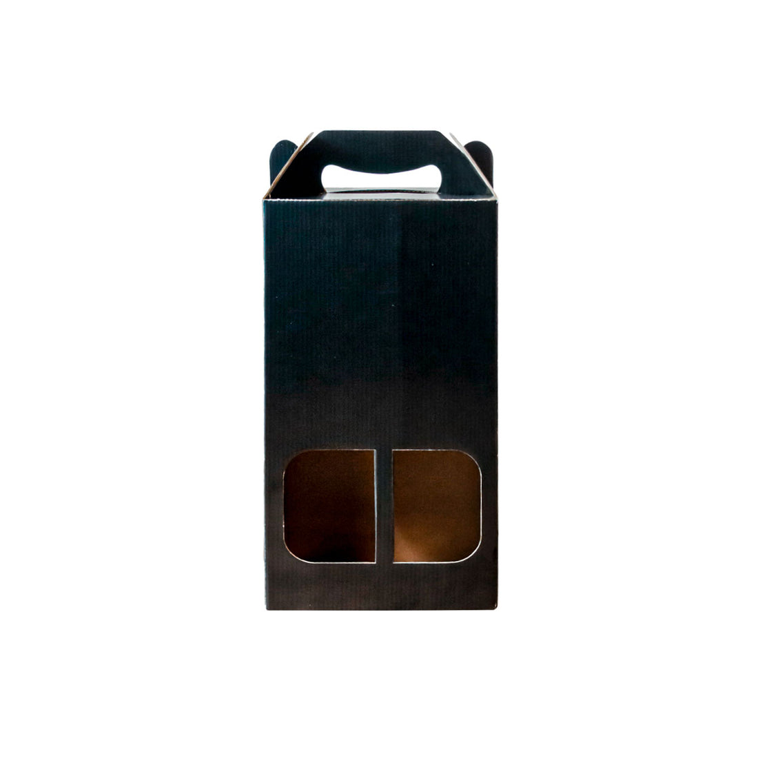 Caixa Para Vinho Com Visor Black - PCT 10un
