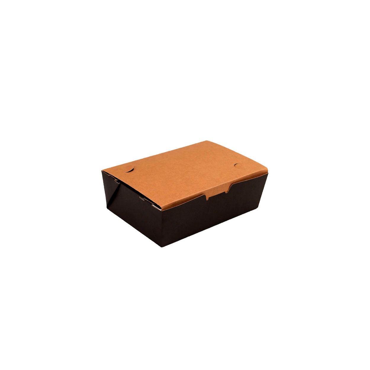 Box Antivazamento Refeição Black Kraft 500ml - PCT 50un