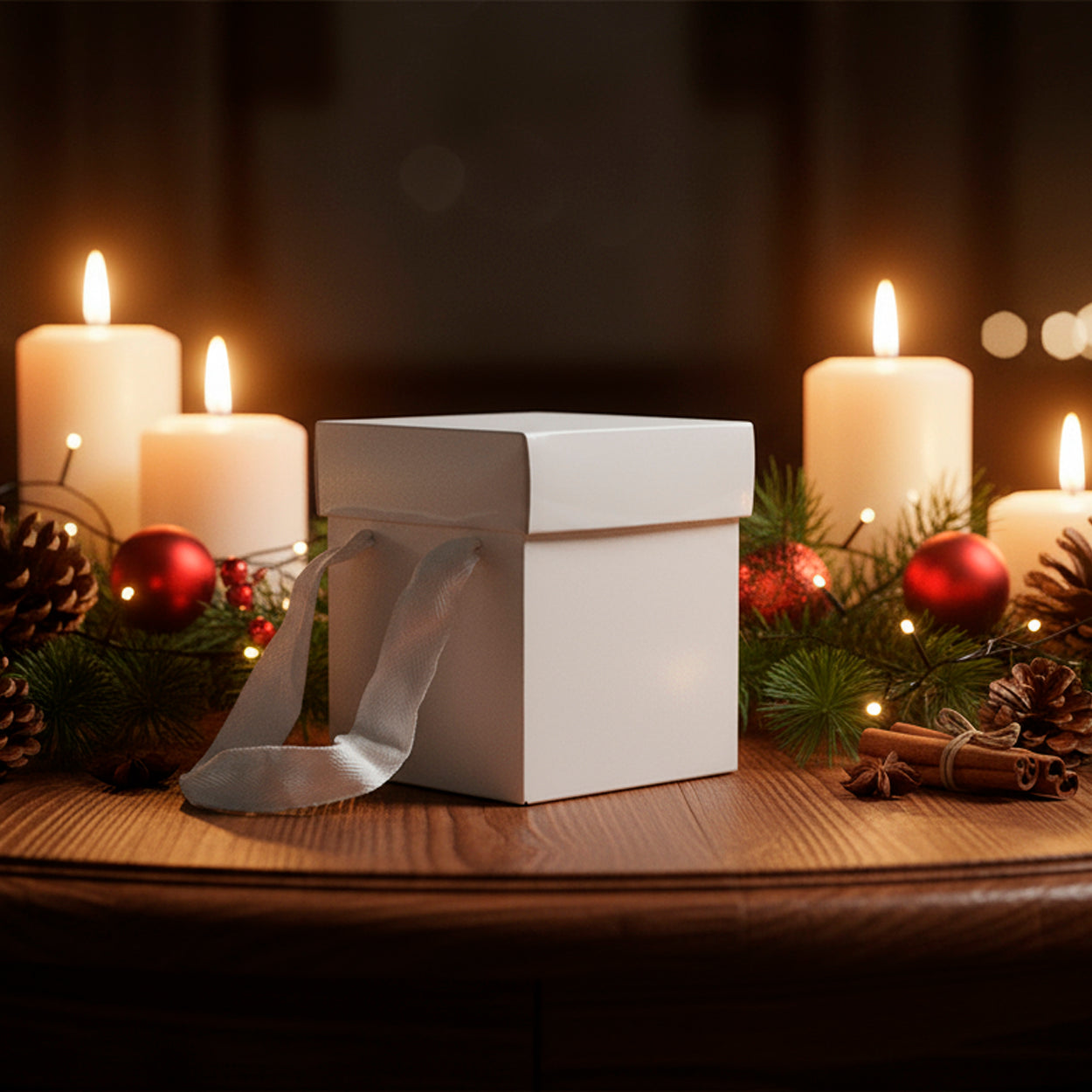 Caixa Premium Com Alça Para Panetone Branca G - PCT 10un