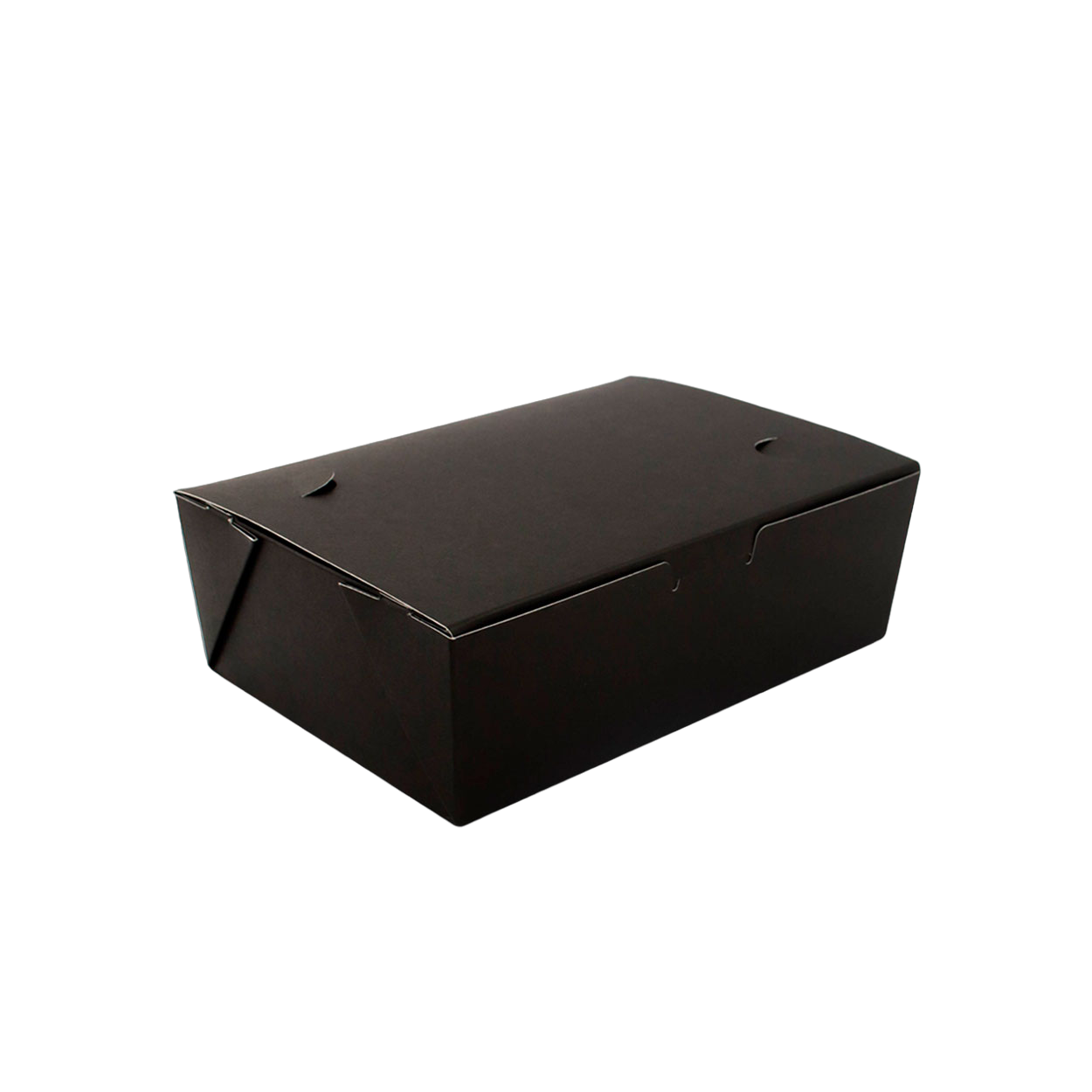 Box Antivazamento Refeição Black Fundo Preto 750ml - PCT 50un