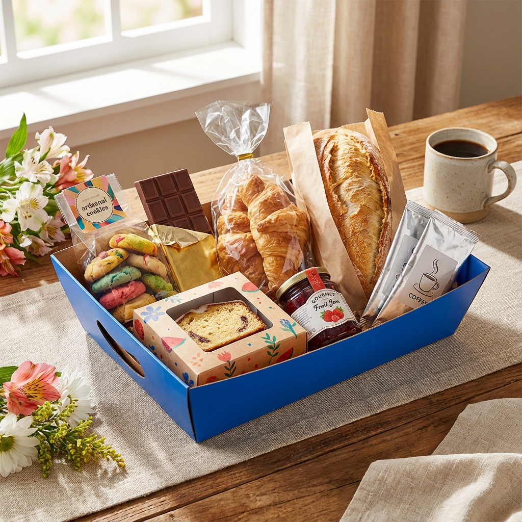 Cesta de Presente Azul M - PCT 10un