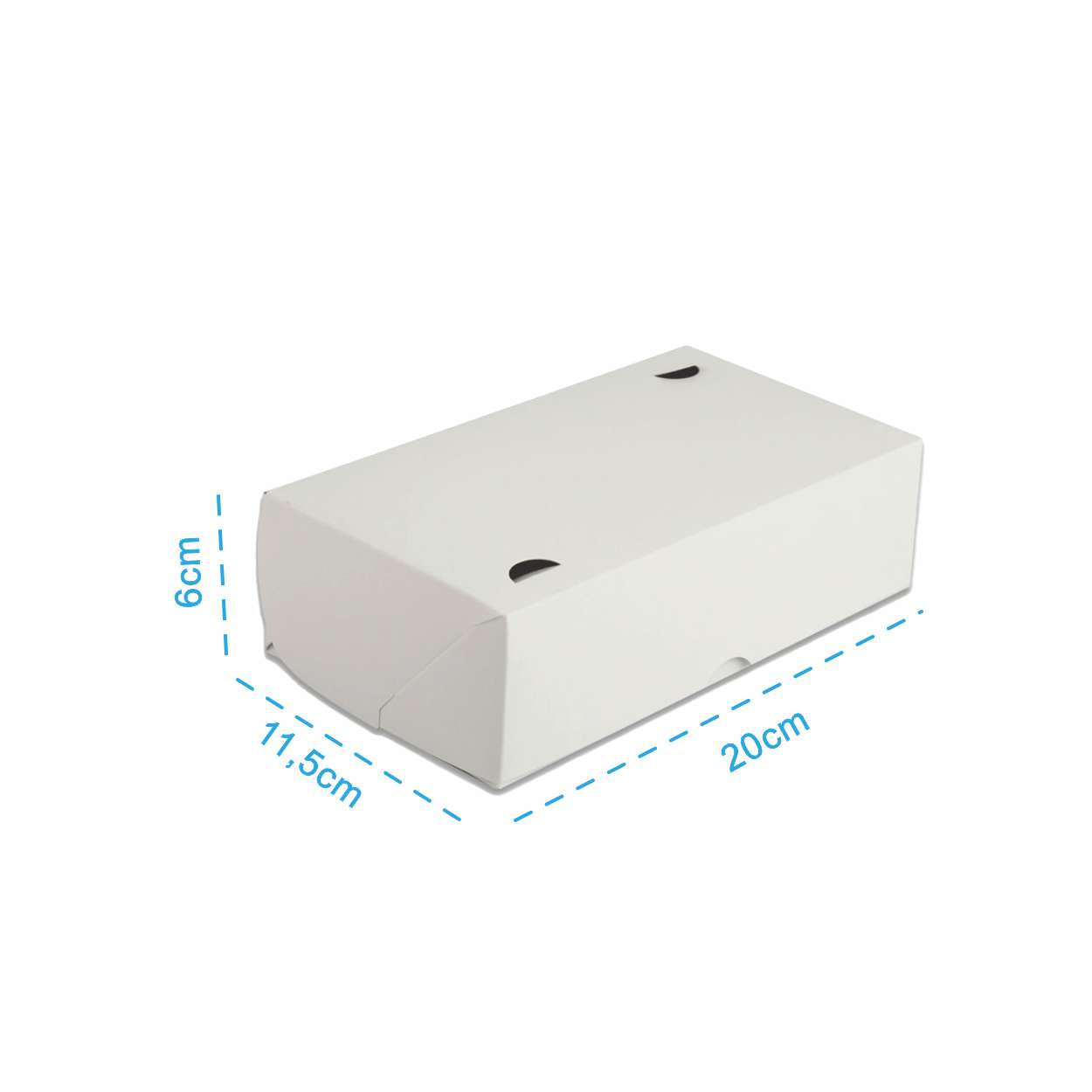Caixa Multiuso Para Doces Confeitaria White M - PCT 50un