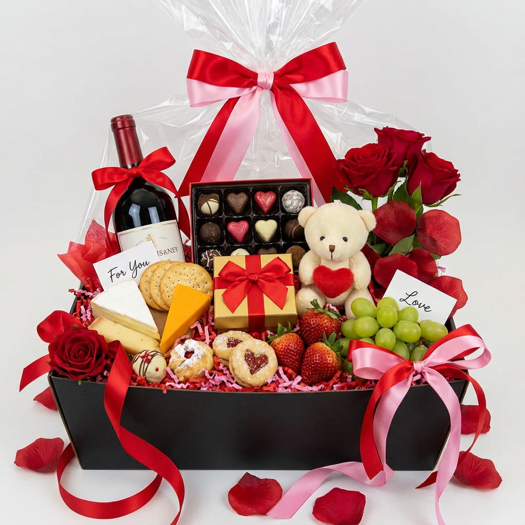 Cesta de Presente Preta M - PCT 10un