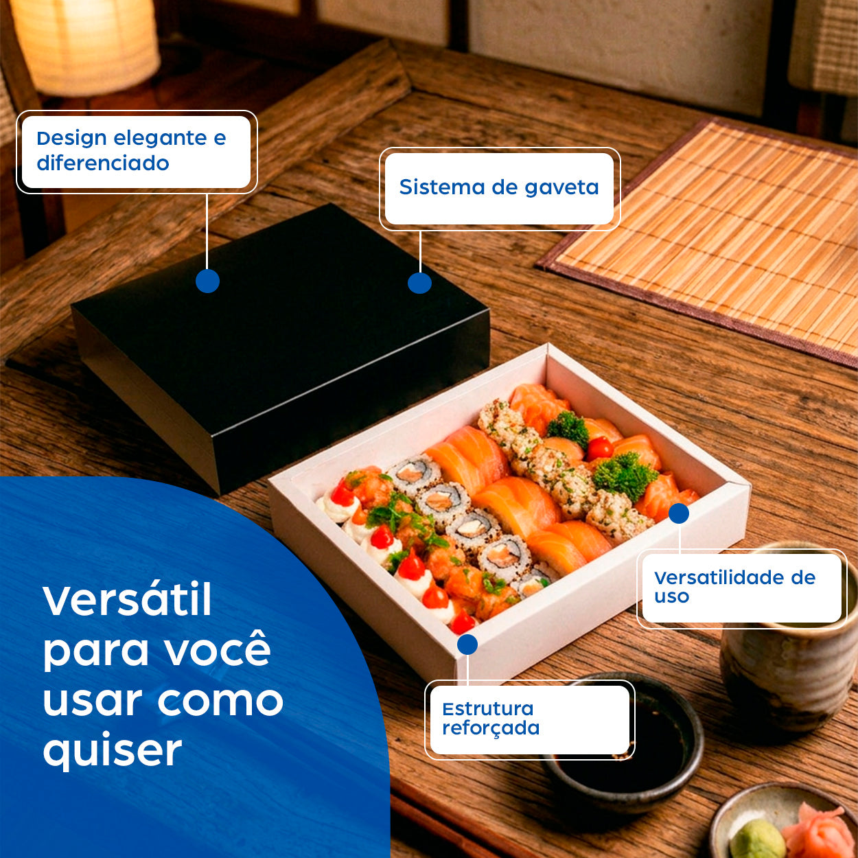 Combinado Gaveta Oriental Black M - PCT 50un