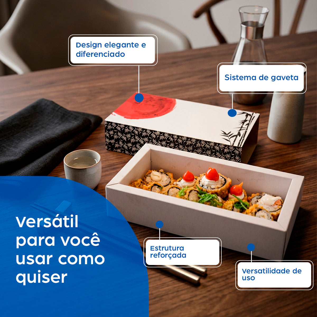 Combinado Gaveta Oriental Tóquio P - PCT 50un