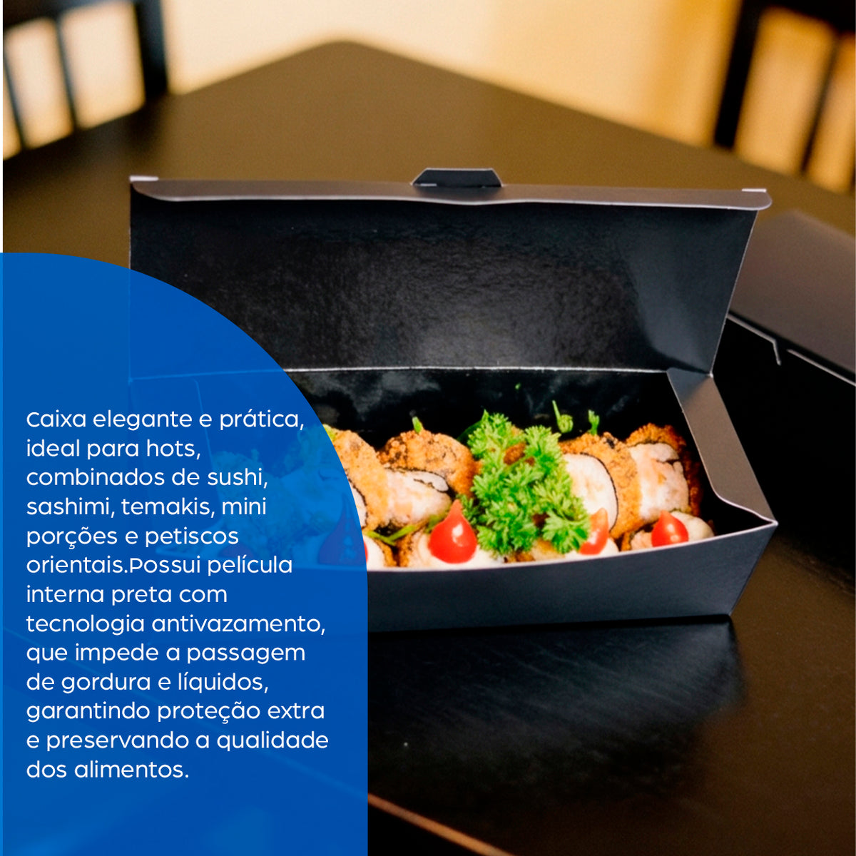 Combinado Oriental Black Fritura M - PCT 50un