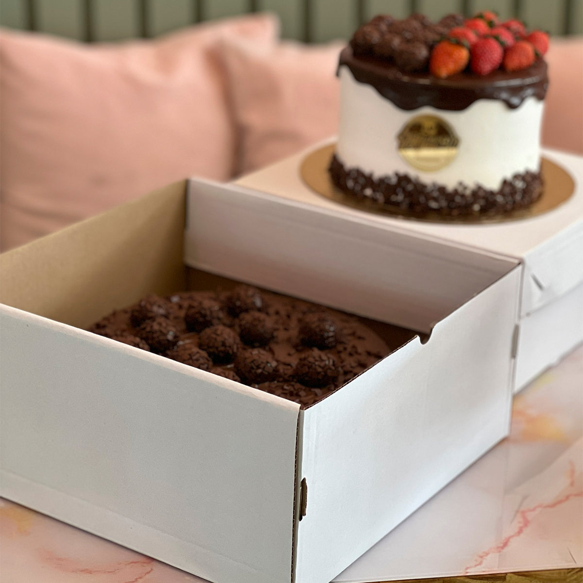 Caixa de Torta Confeitaria White P - PCT 25un