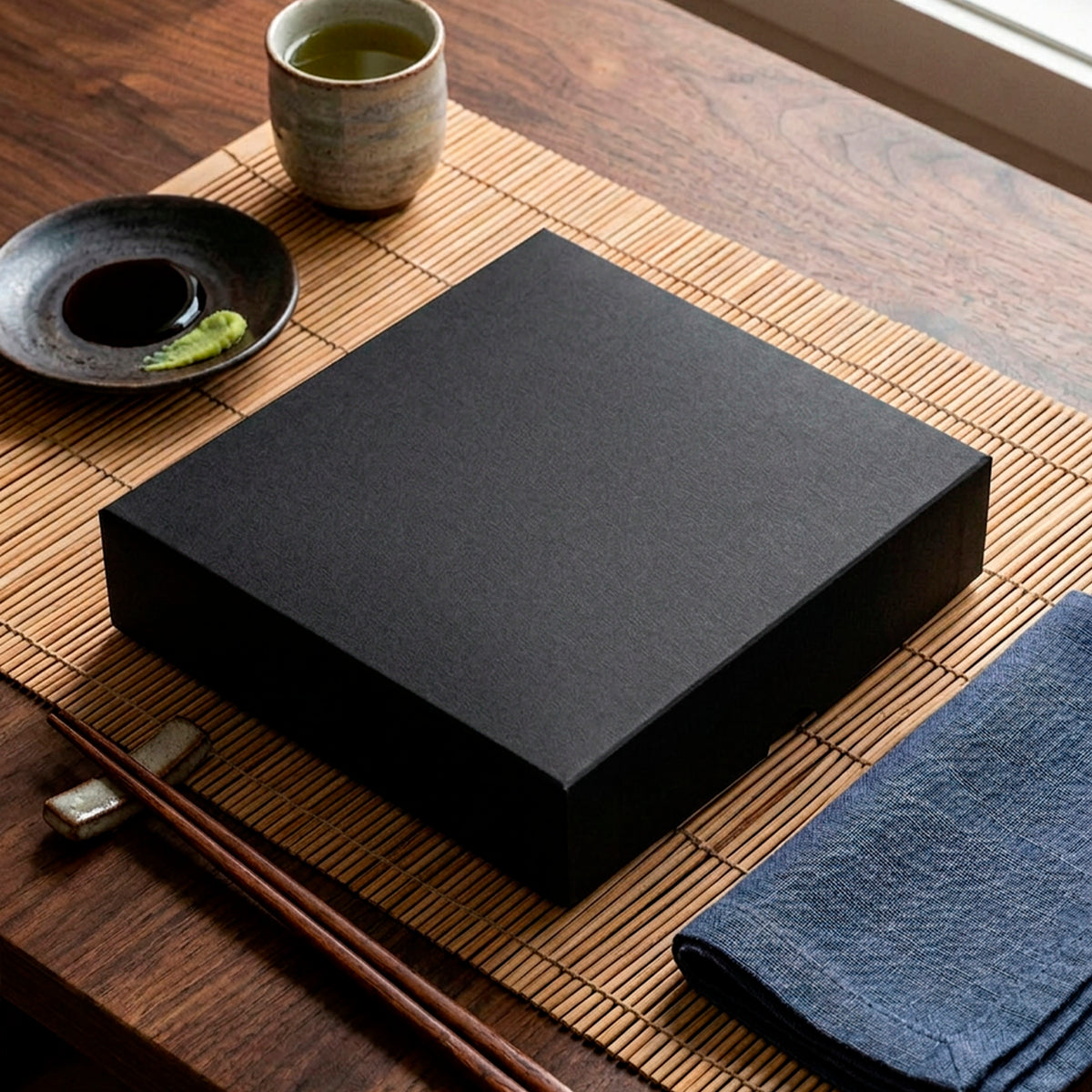 Combinado Oriental Black Quadrado M - PCT 50un