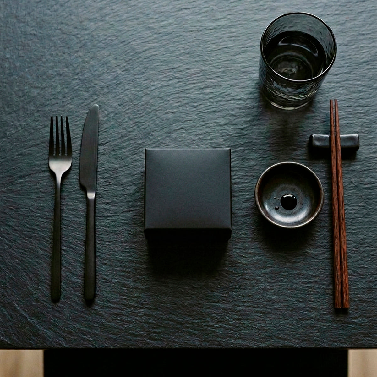 Combinado Oriental Black Quadrado P - PCT 50un