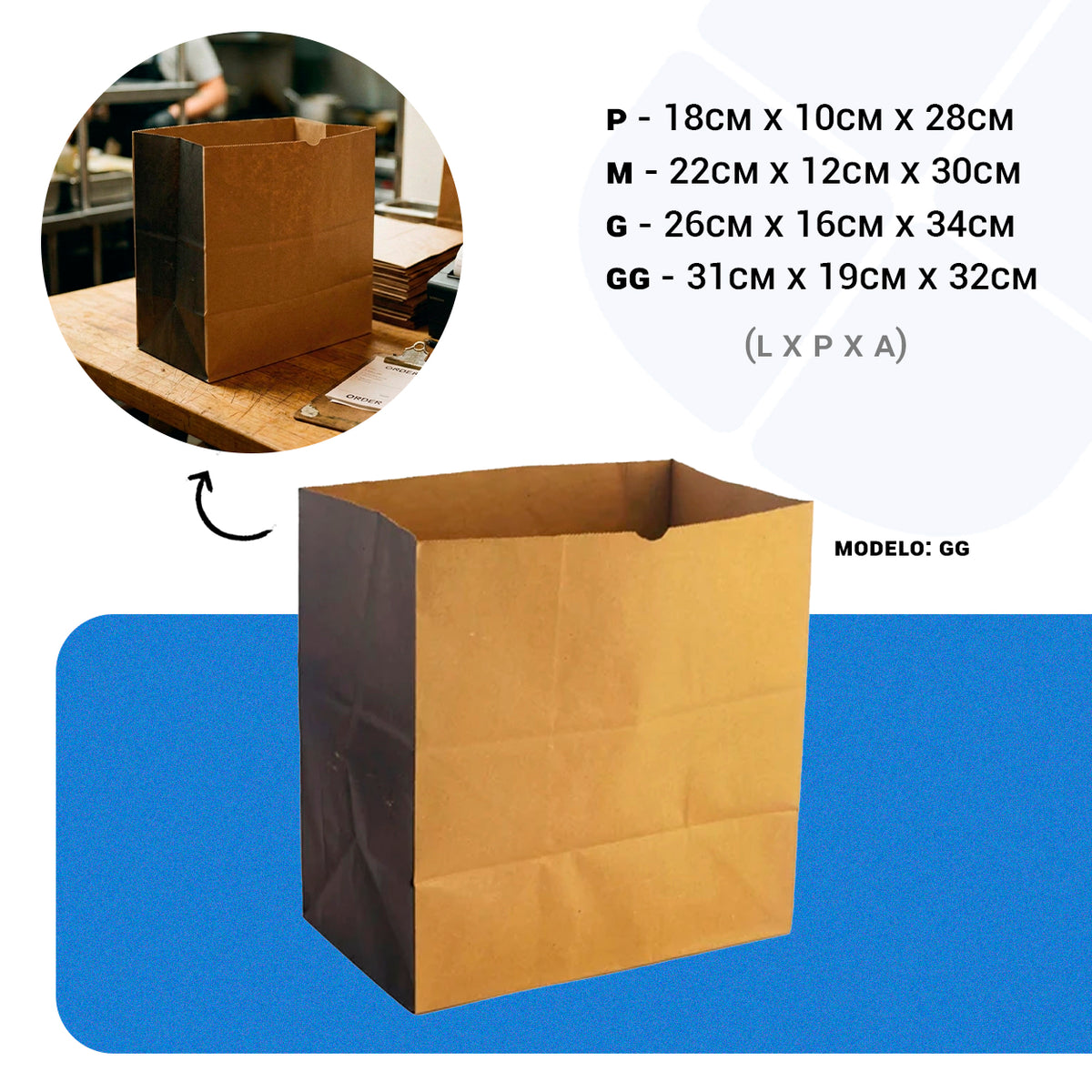 Saco SOS Lateral Preta GG - PCT 50un
