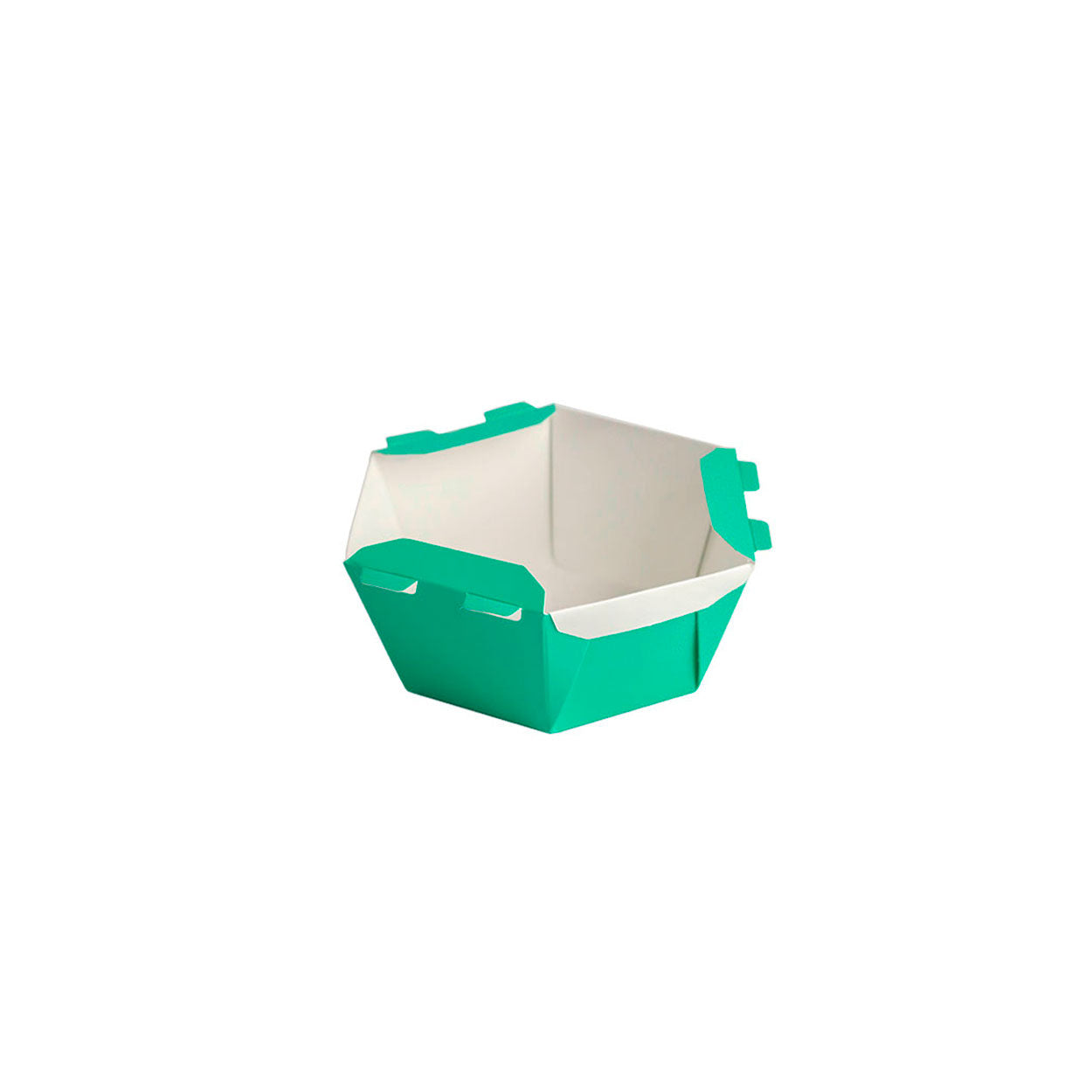 Caixa Para Poke Refeição Verde Turquesa 700ml - PCT 50un