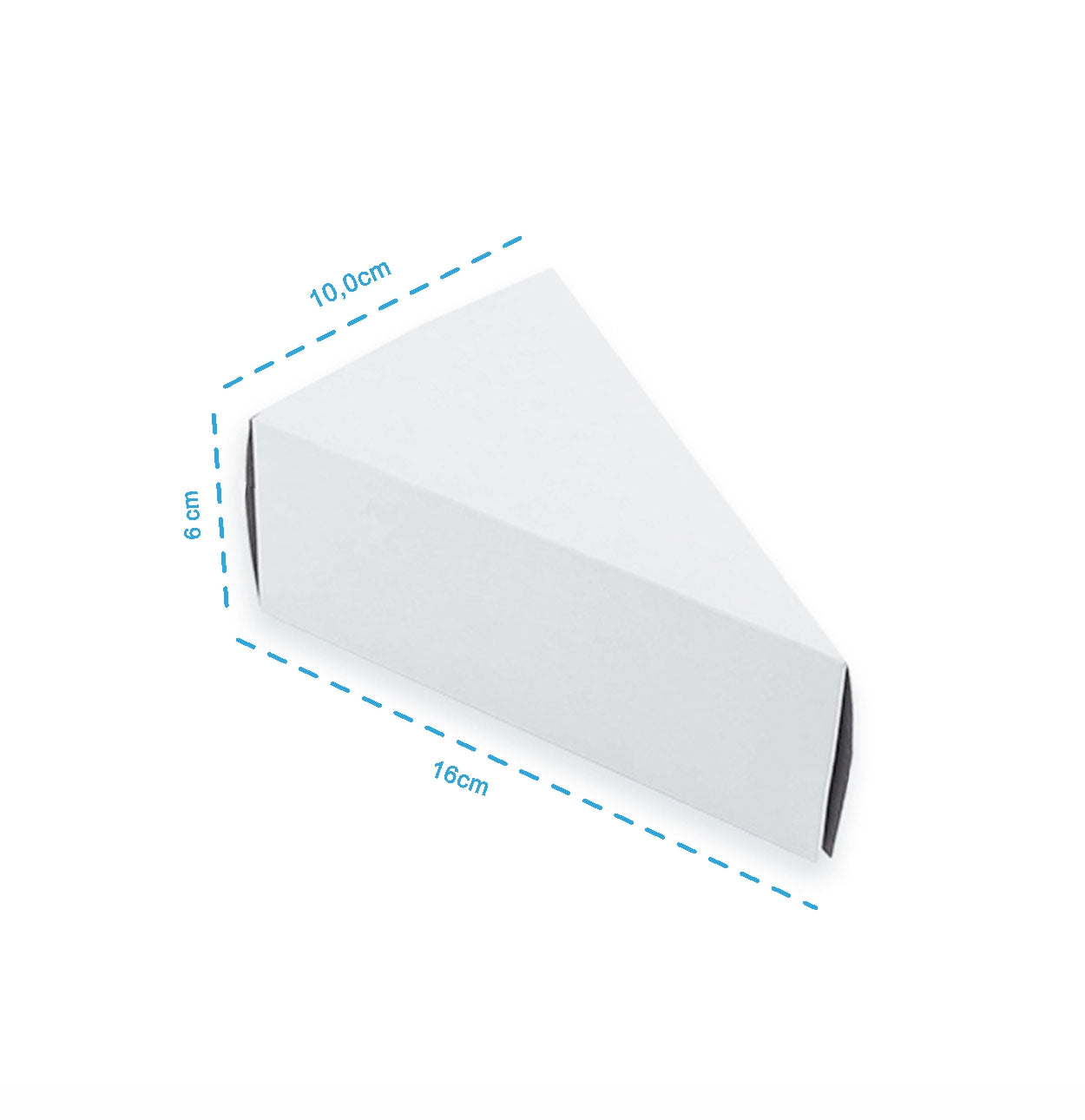 Embalagem Para Fatia de Torta Confeitaria White P - PCT 50un