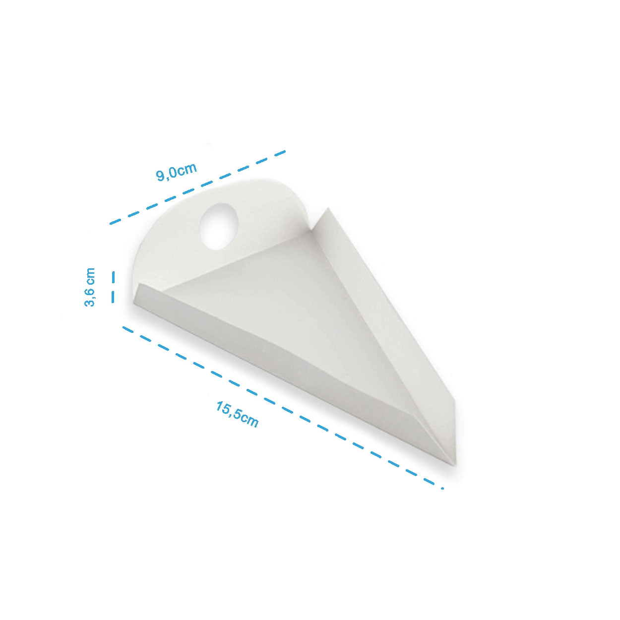 Embalagem Para Fatia de Torta Confeitaria White M - PCT 50un