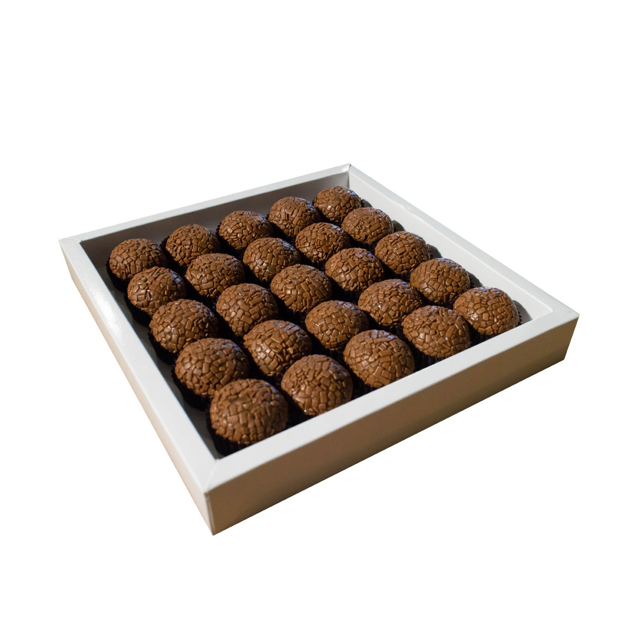 Caixa Para 25 Brigadeiros Base Branca C/ Berço Confeitaria Joy - PCT 10un