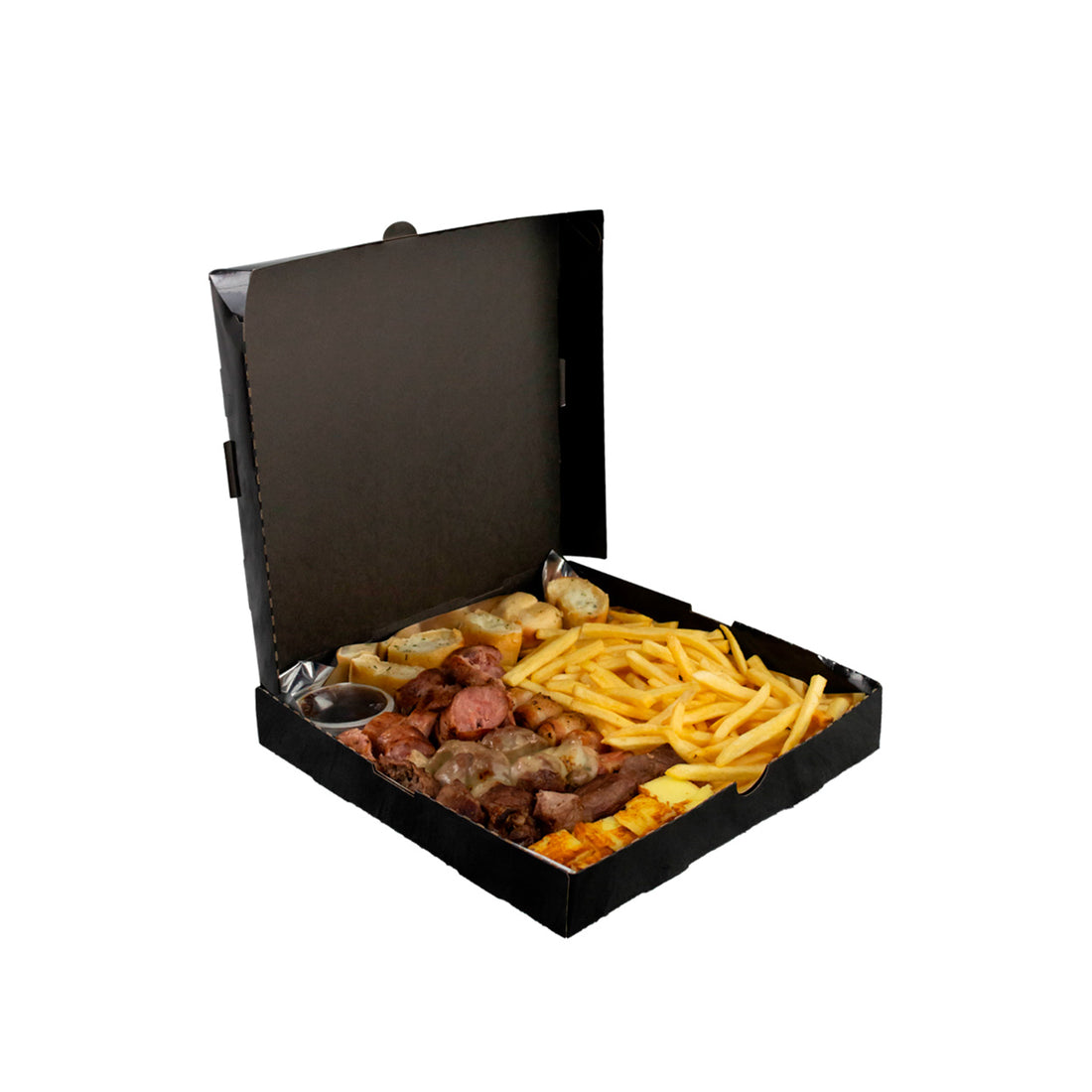 Caixa Para Petisco e Porções Black 20cm - PCT 50un