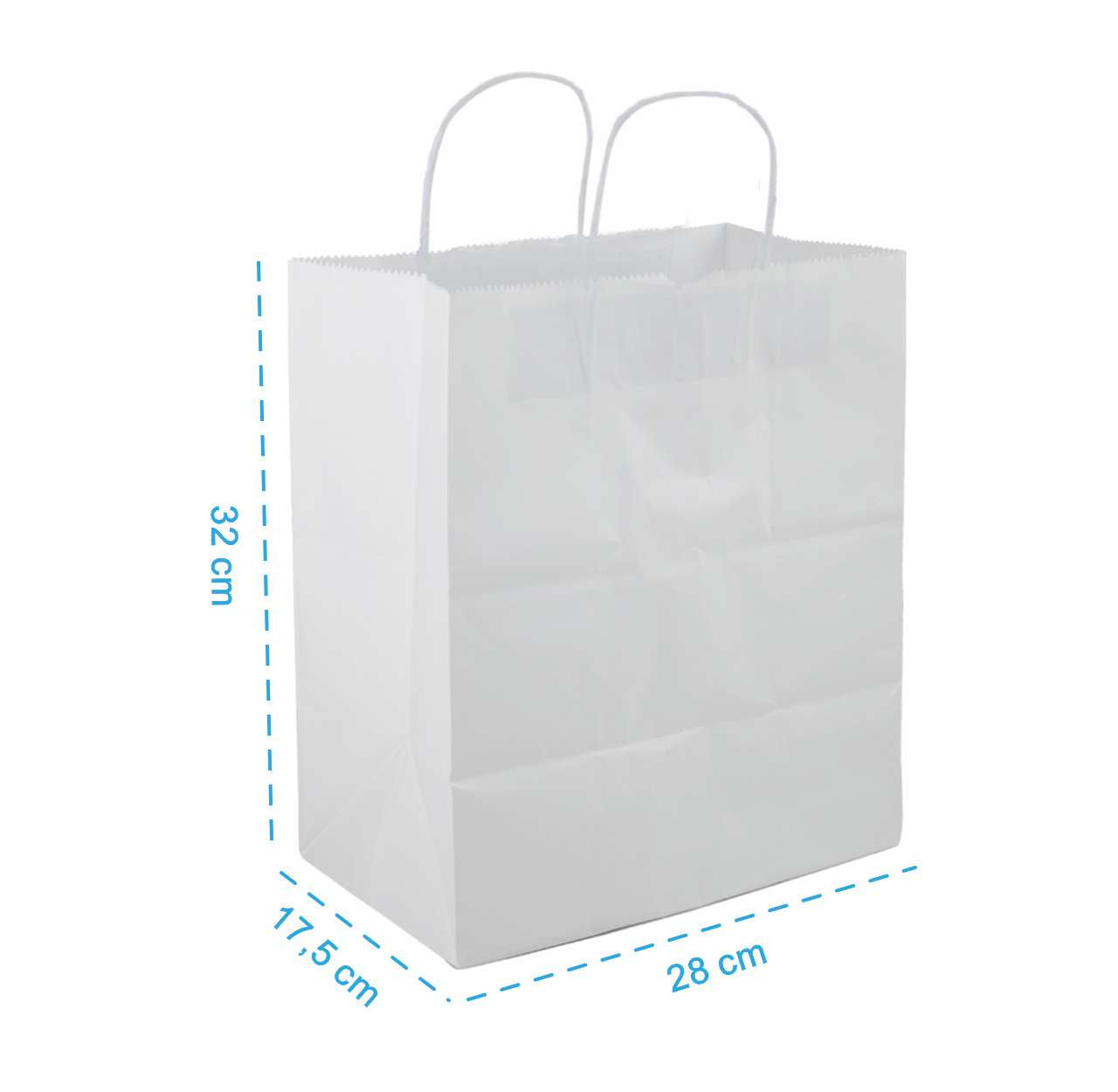 Sacola Delivery White G - PCT 50un
