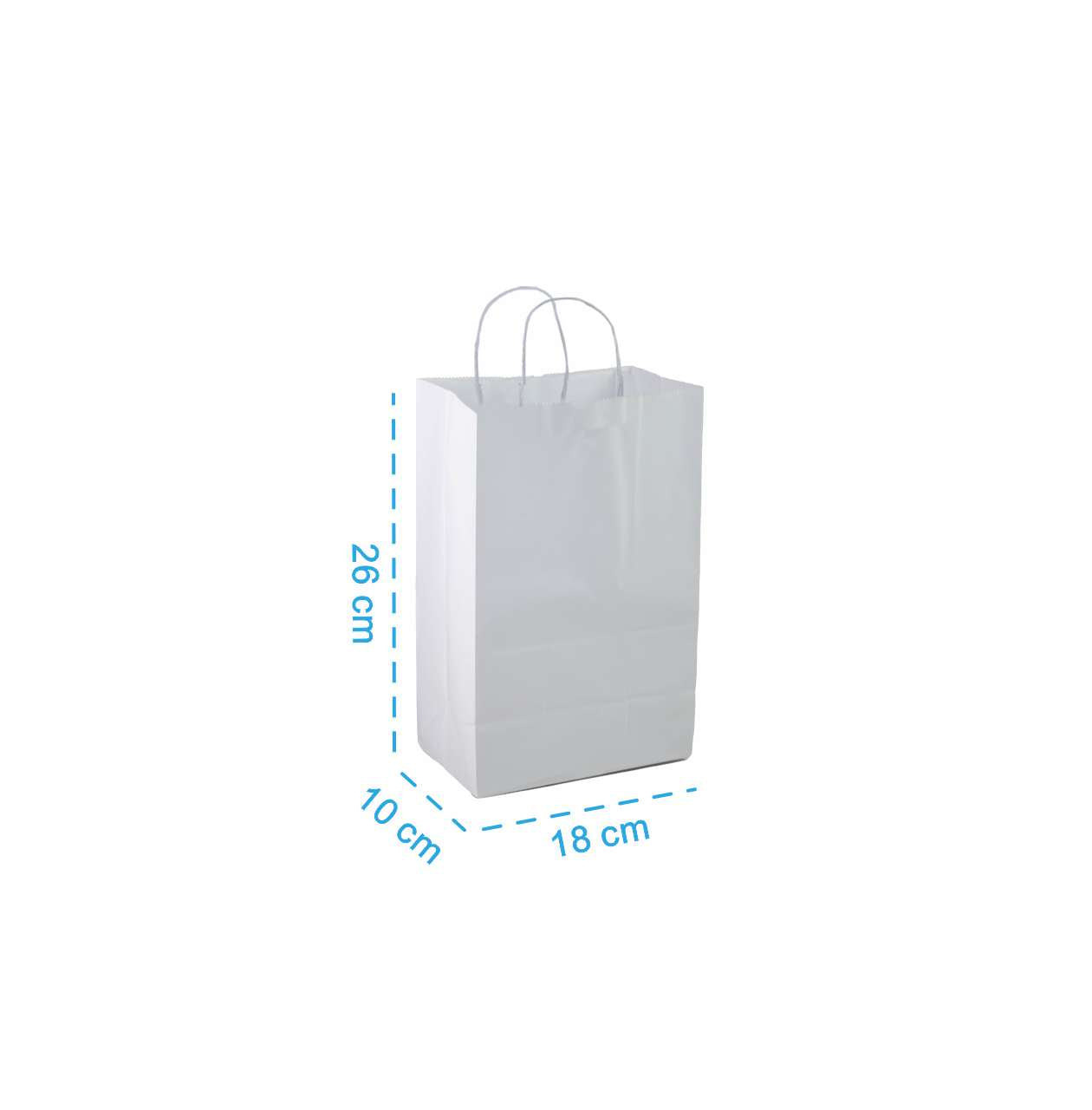 Sacola Delivery White P - PCT 50un