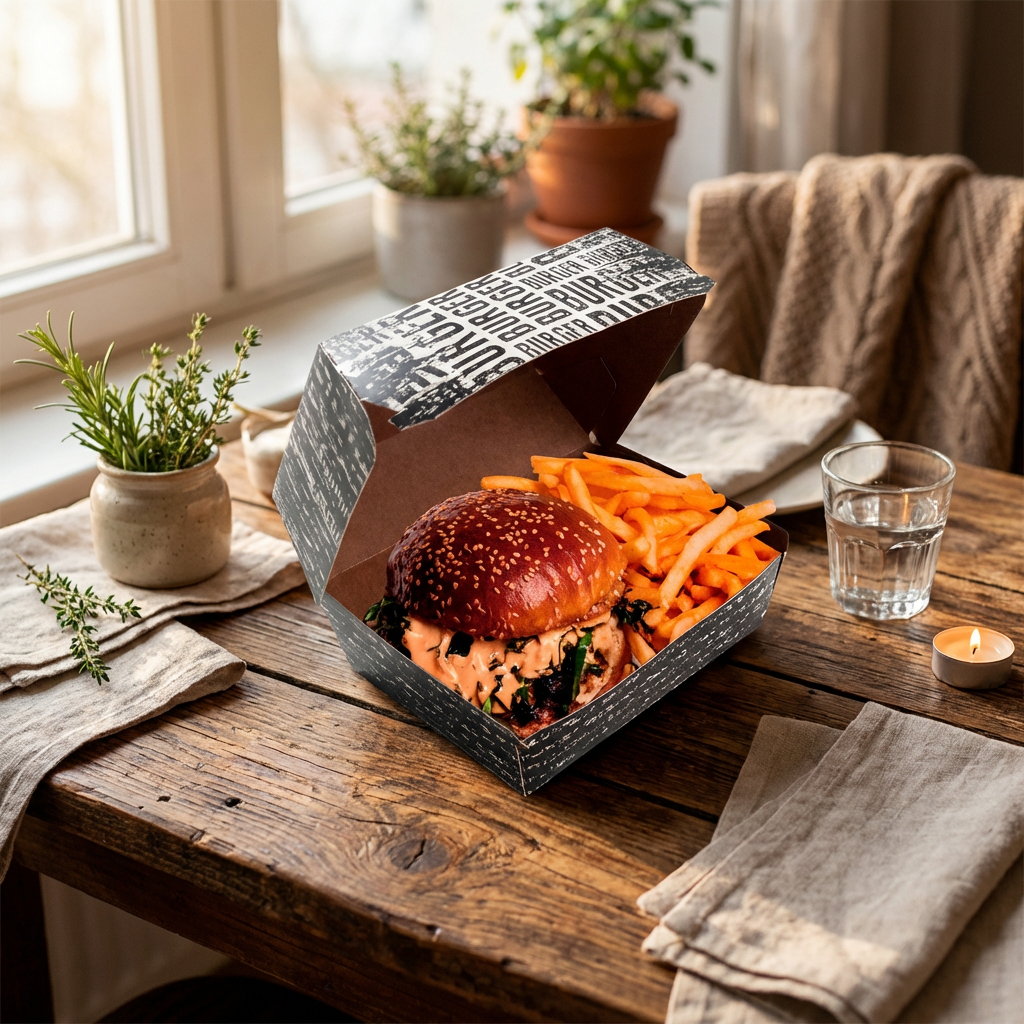 Caixa Combo Burguer + Batata Hamburgueria New York - PCT 50un