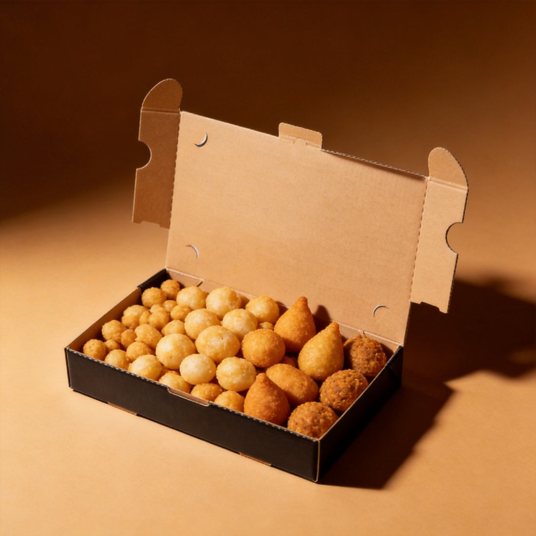 Caixa de Salgado e Esfiharia Contraplacada Black GG - PCT 25un