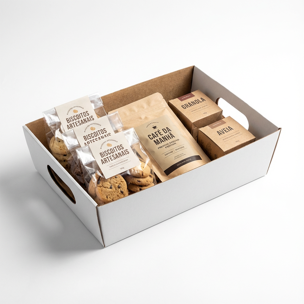 Cesta de Presente Branca P - PCT 10un