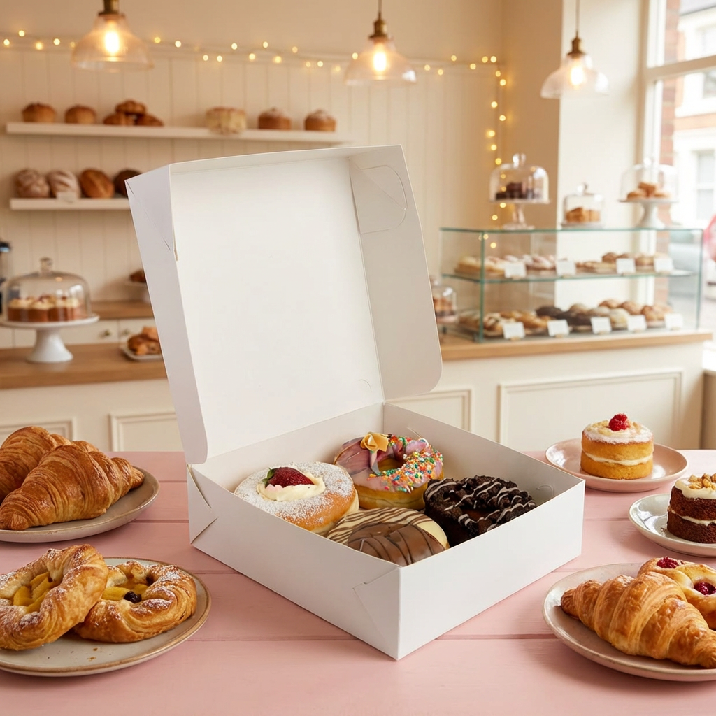 Caixa Multiuso Para Doces Confeitaria White G - PCT 50un