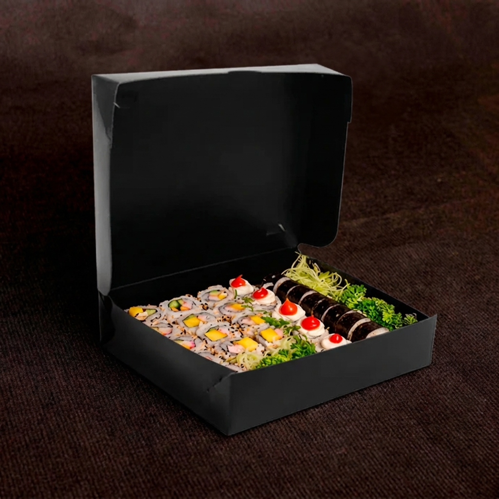 Combinado Oriental Black Quadrado M - PCT 50un