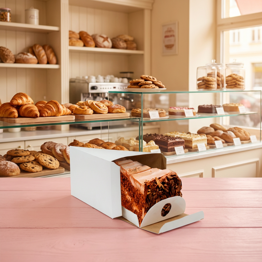 Embalagem Para Fatia de Torta Confeitaria White M - PCT 50un