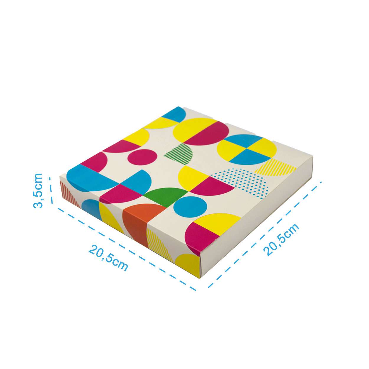 Caixa Para 25 Brigadeiros Base Branca C/ Berço Confeitaria Joy - PCT 10un