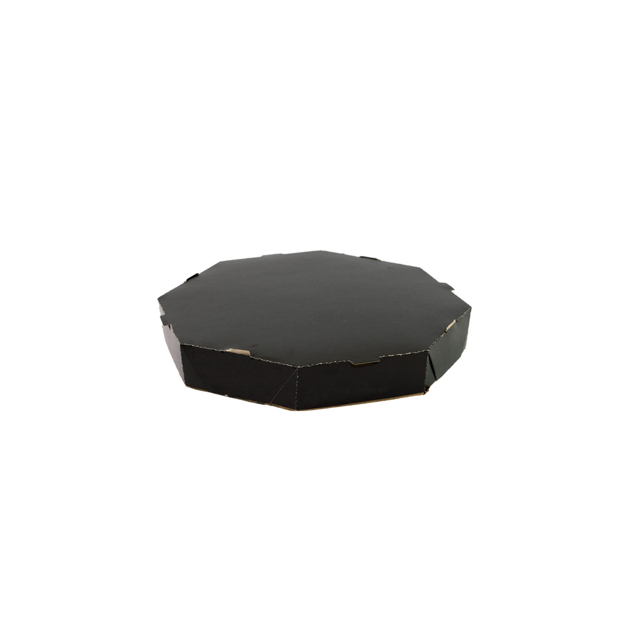 Caixa de Pizza Black com Fundo Branco Octagonal 20cm