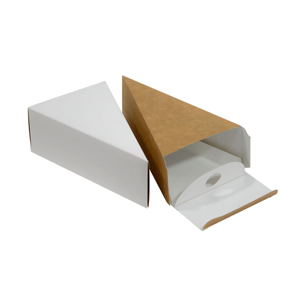 Embalagem Para Fatia de Torta Confeitaria White M - PCT 50un