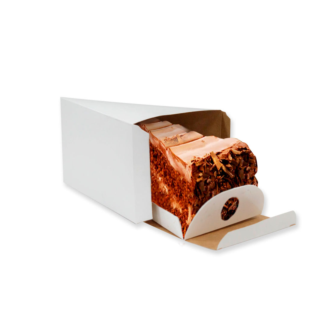 Embalagem Para Fatia de Torta Confeitaria White M - PCT 50un