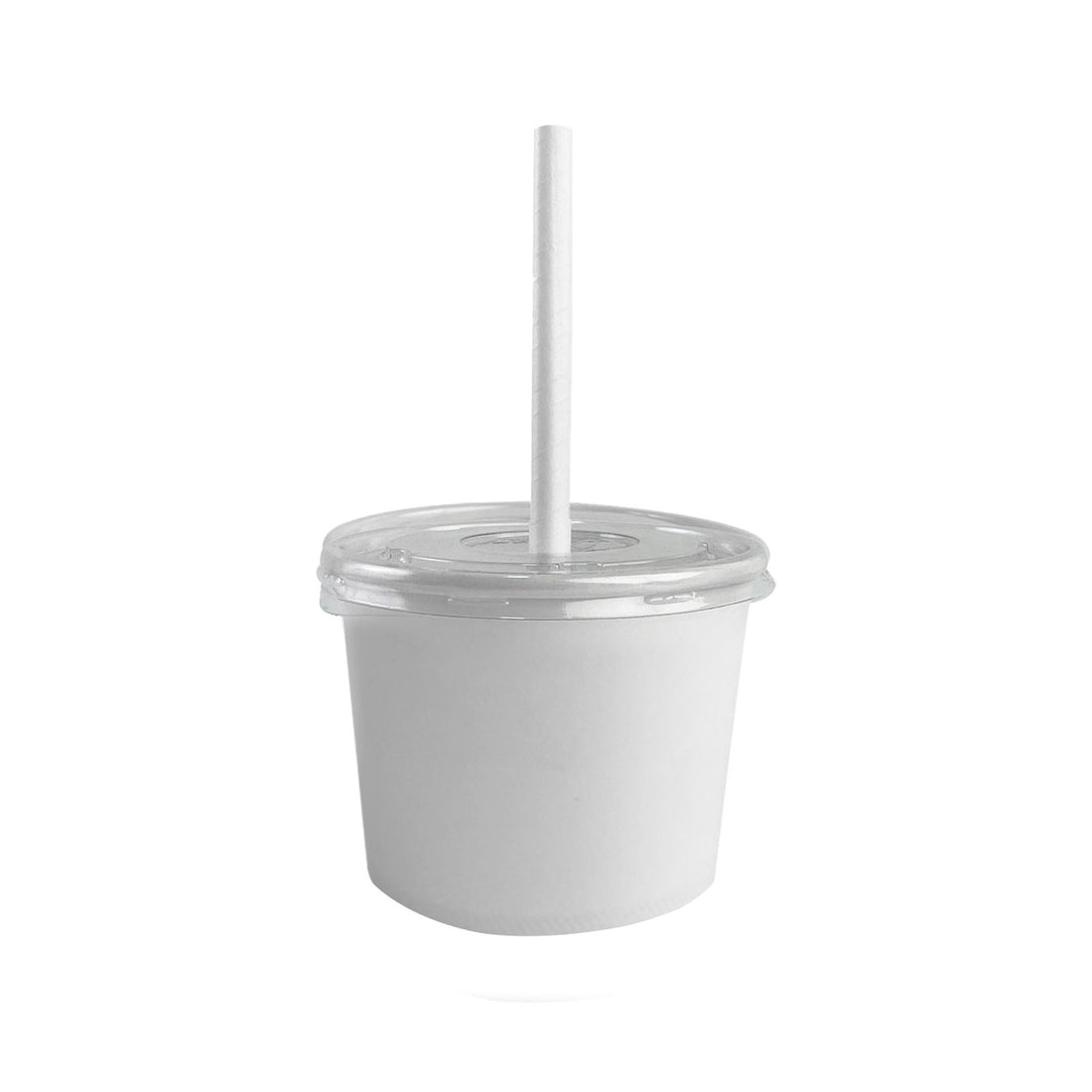 Pote de Papel 500ml White + Tampa Plástica - PCT 50un