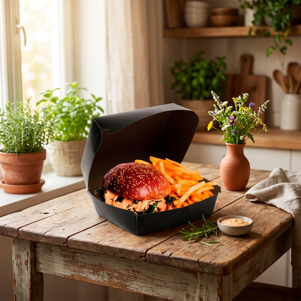 Caixa Multiuso Para Petiscos e Porções Black G - PCT 50un