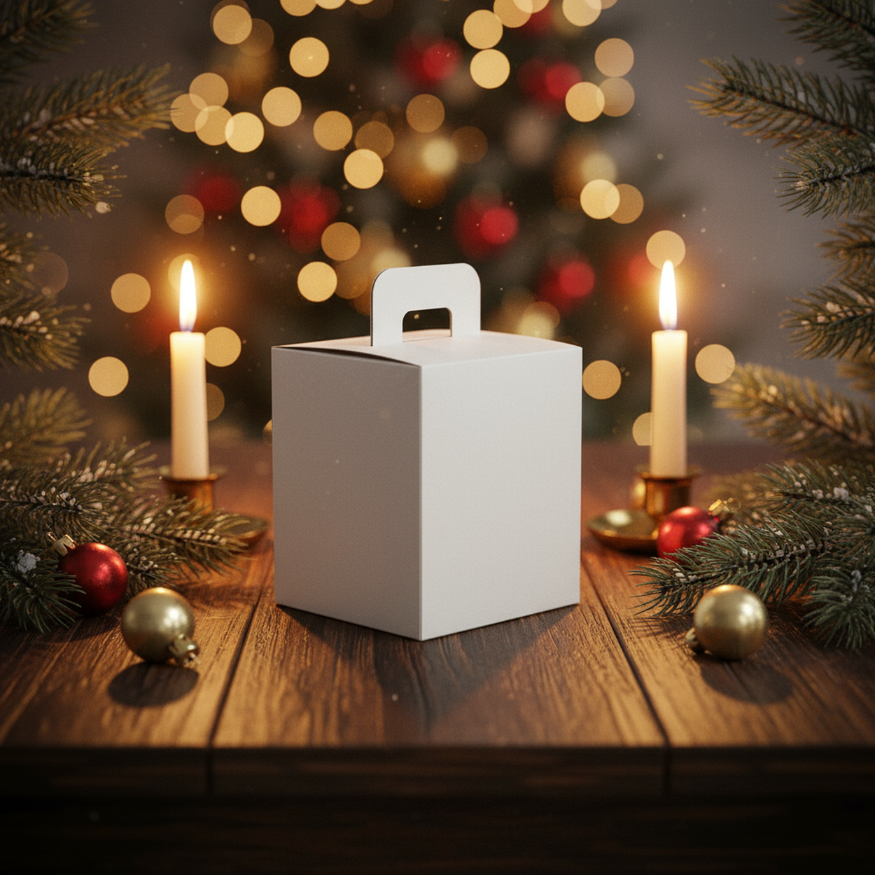 Caixa Maleta Para Panetone Branca G - PCT 25un