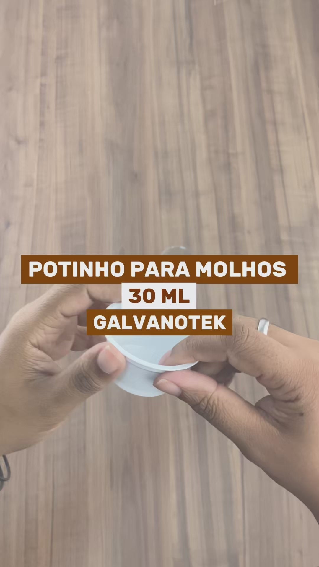 Potinho de Molho Galvanotek 30ml - PCT 100un
