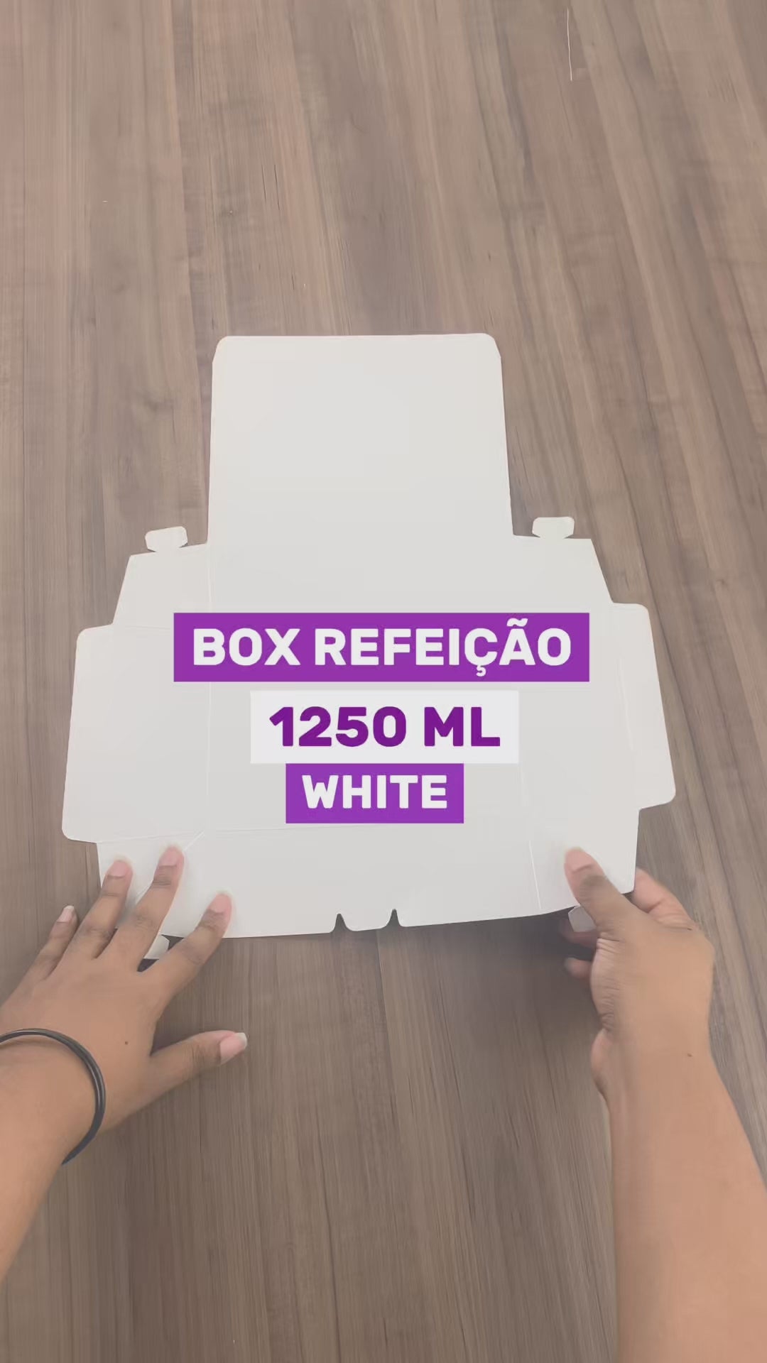 Box Refeição White 1250ml - PCT 50un