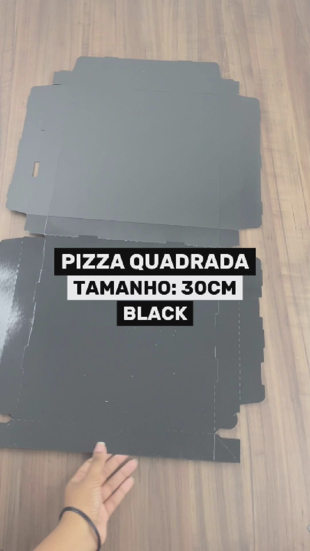 Caixa Para Petisco e Porções Black 30cm - PCT 50un