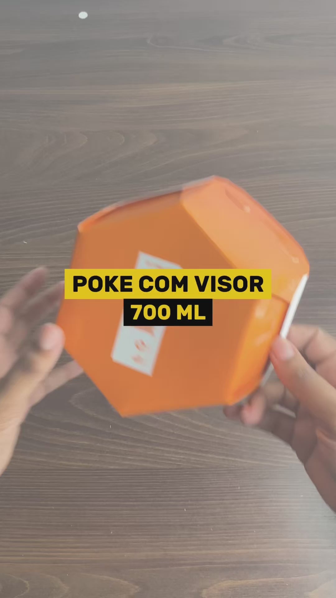 Caixa Para Poke Refeição White 700ml - PCT 50un