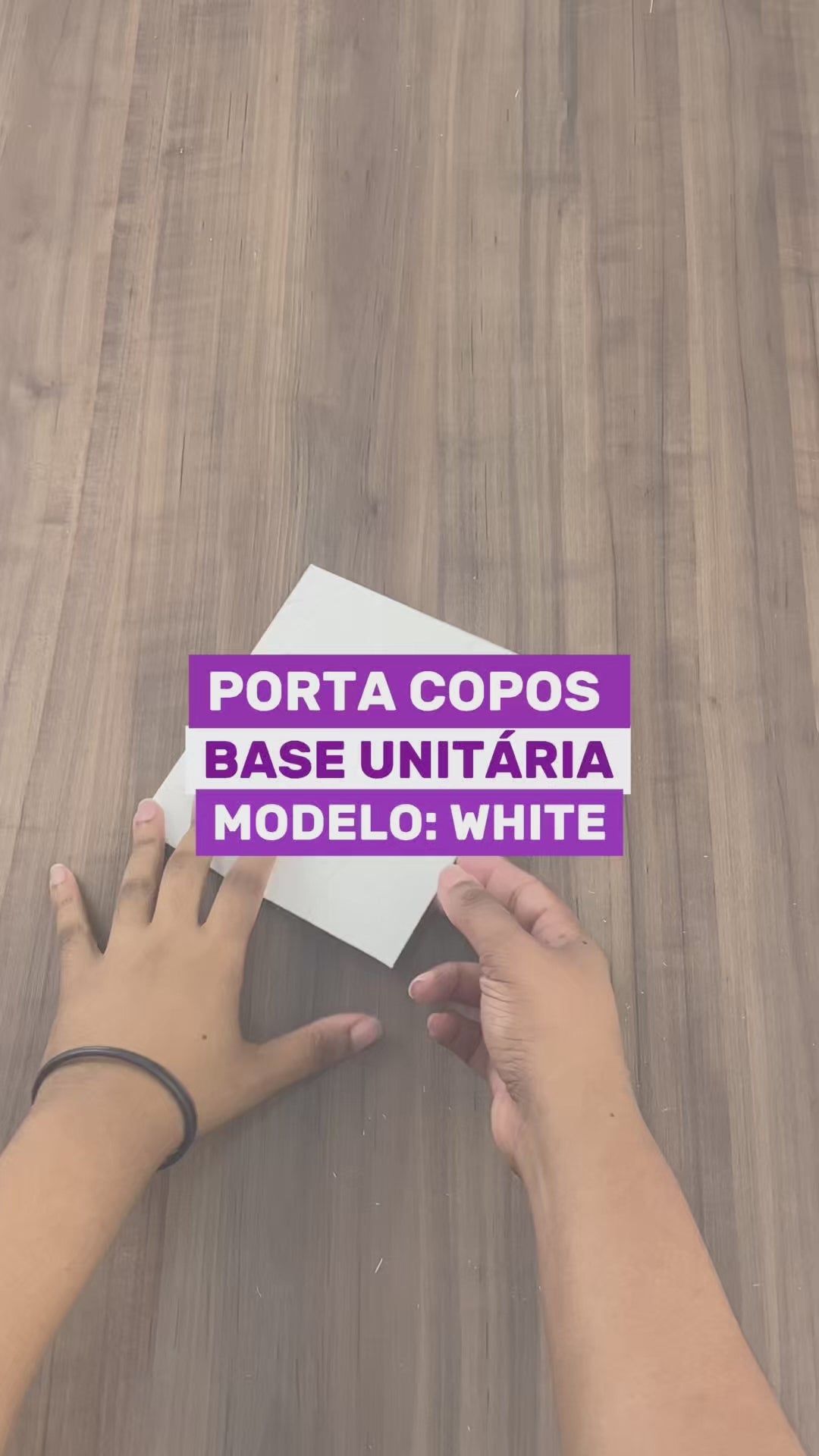 Porta Copos Hamburgueria Base Unitária White - PCT 50un
