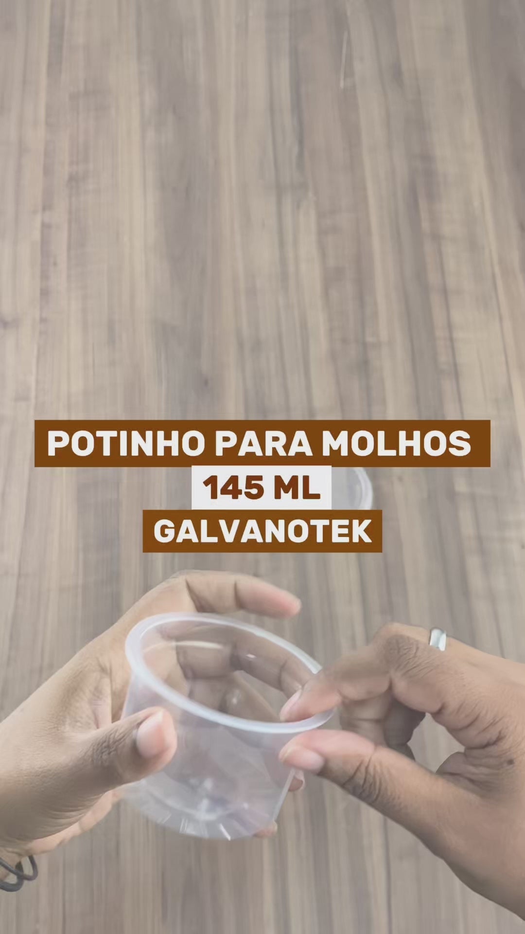 Potinho de Molho Galvanotek 145ml - PCT 100un
