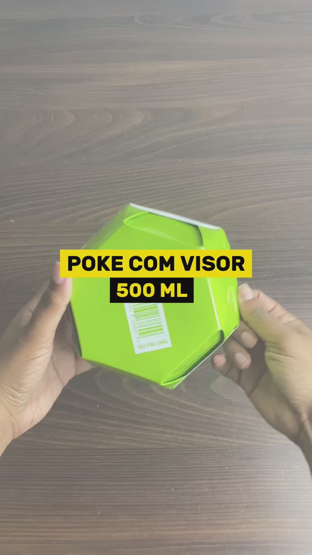 Caixa Para Poke Refeição Black 500ml - PCT 50un