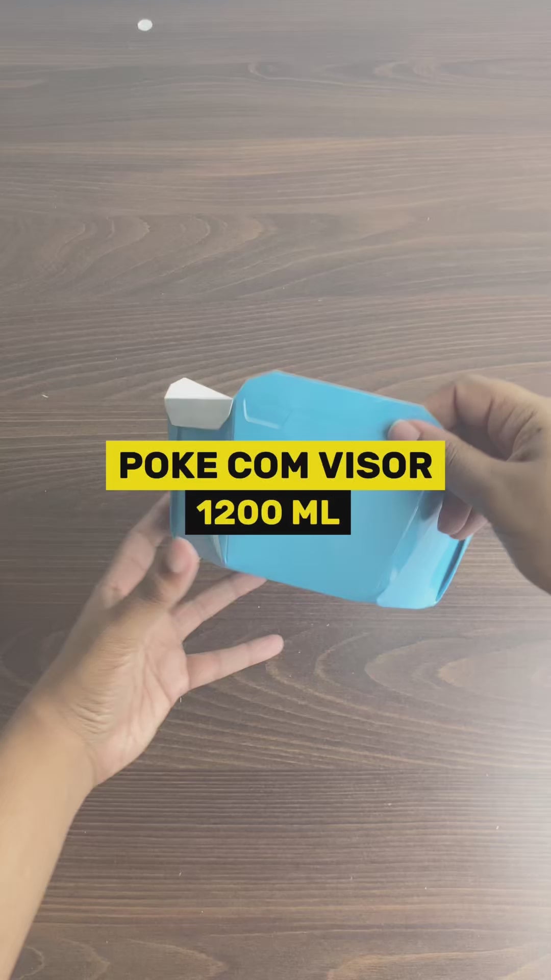 Caixa Para Poke Refeição Black 1200ml - PCT 50un