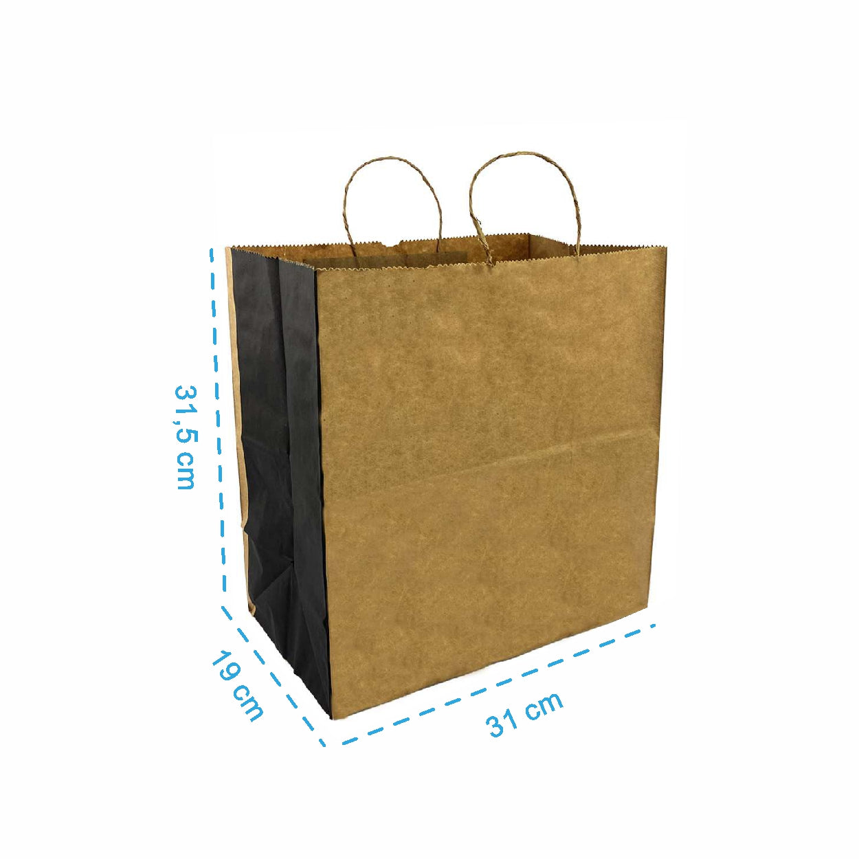 Sacola SOS Lateral Preta GG - PCT 50un